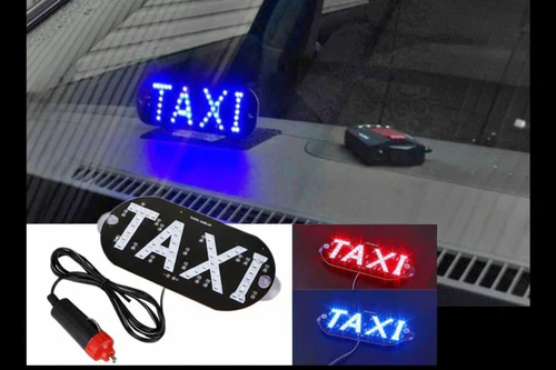 Letrero led Taxi CY-2689 BLANCO