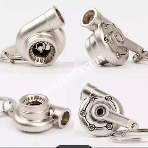 Llavero metálico turbo HW-YSQ-71 Plateador