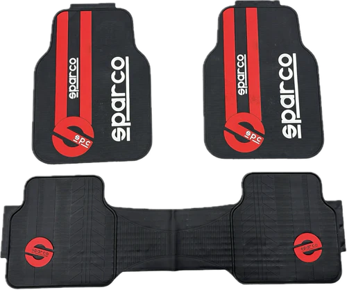 Moqueta Sparco 3 piezas YZD-LTJD-012 Rojo