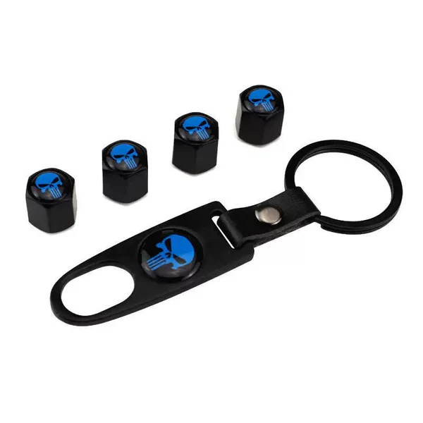 Kit tapavalvulas con llavero GBS-QMZ-2505092 Negro
