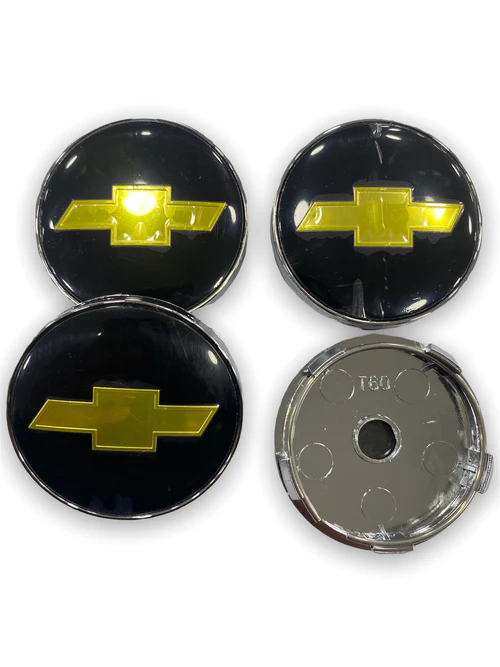 Tapacubos plano Chevrolet 60mm Negro