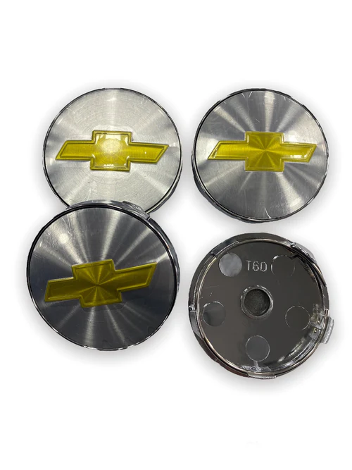 Tapacubos plano Chevrolet 60mm (Plateado)