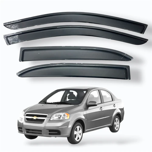 Cubre lluvias Negro Brillante CHEVROLET AVEO EMOTION