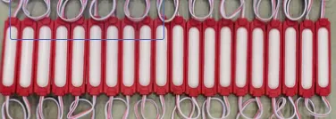 Módulo led tipo cápsula tapa blanca 12v HW-MZ-310/LH-MZD9CM ROJO