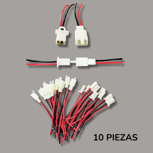 Soket hembra y macho 2 cables  LX-FXDC-202406