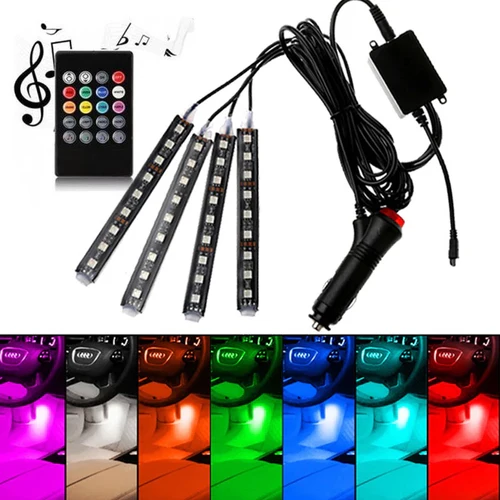 luz ritmica RGB para interior de auto HW-FWD-271