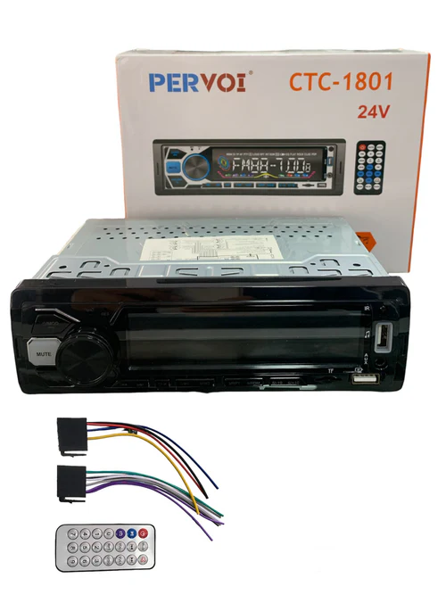 Radio 1 din básico con Bluetooth 12-24V CTC-1801