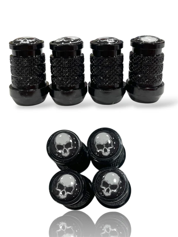 Tapaválvulas con calavera HW-QMM-391 Negro