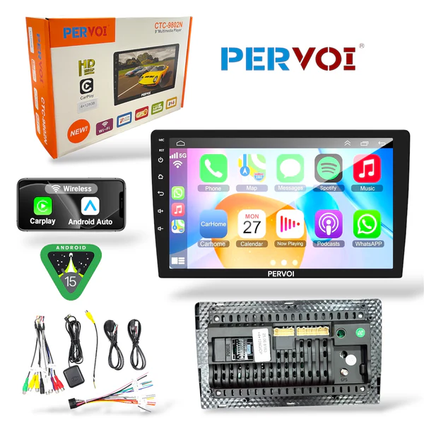 Radio Android 9"PERVOI 4+128GB CTC-9802N