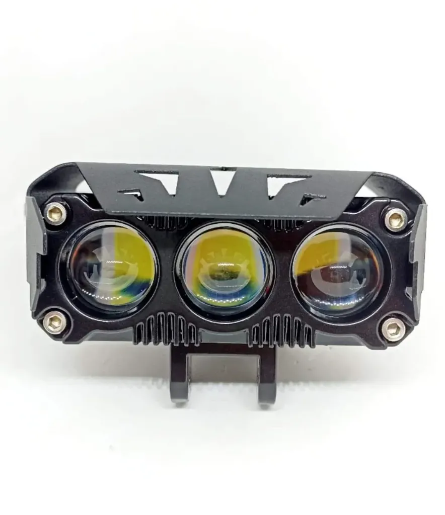 Neblinero 3 lupas MJ para vehiculo/moto