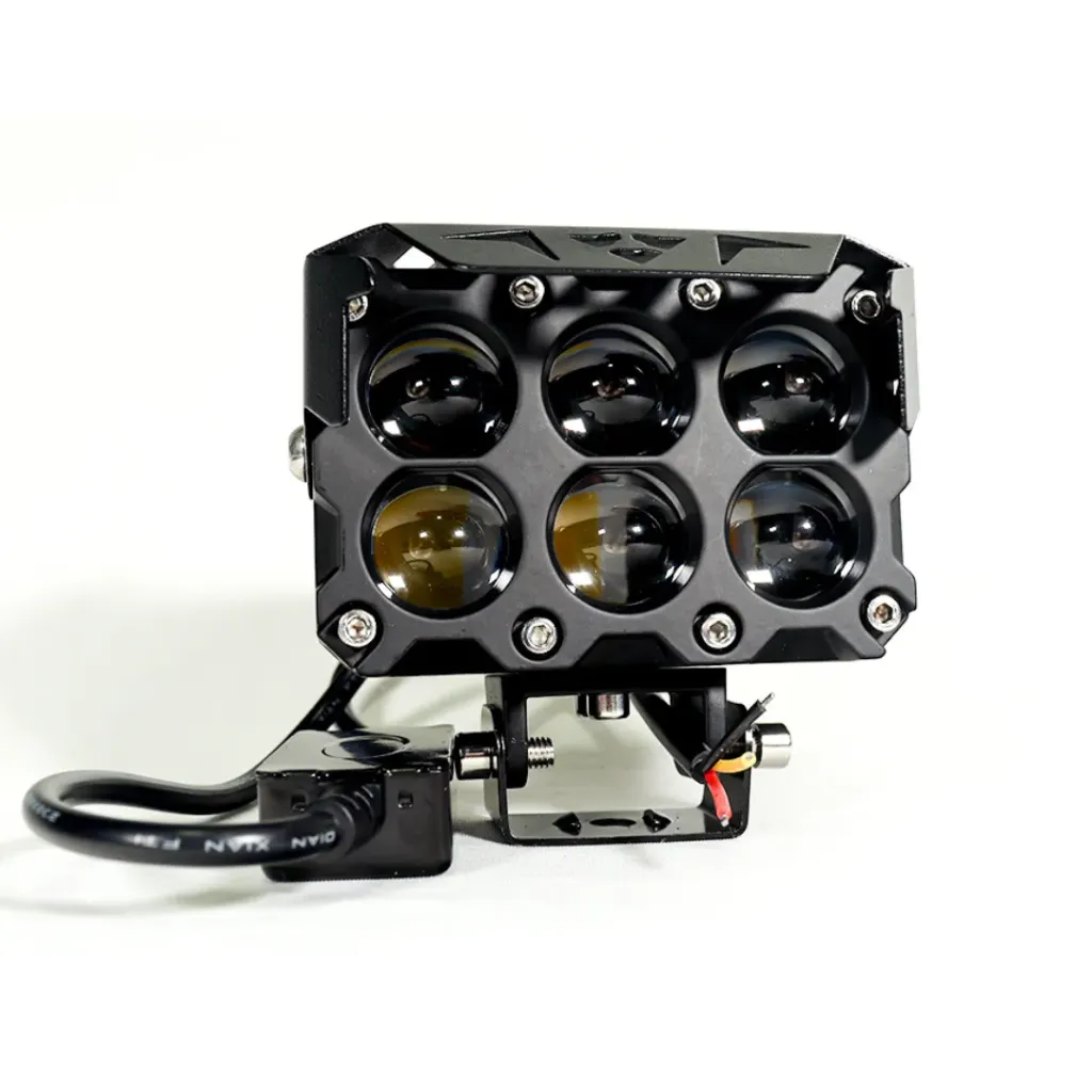 Neblinero 6 lupas MJ para vehiculo/moto