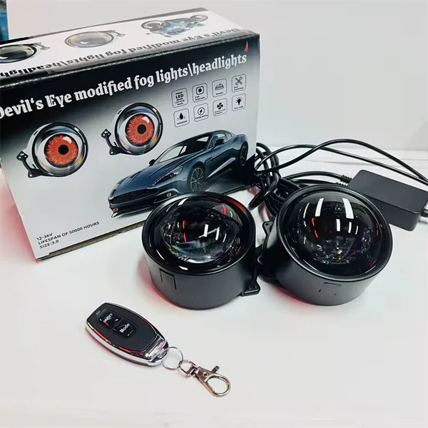 Neblineros 3” 2 piezas con ojos 6 modos