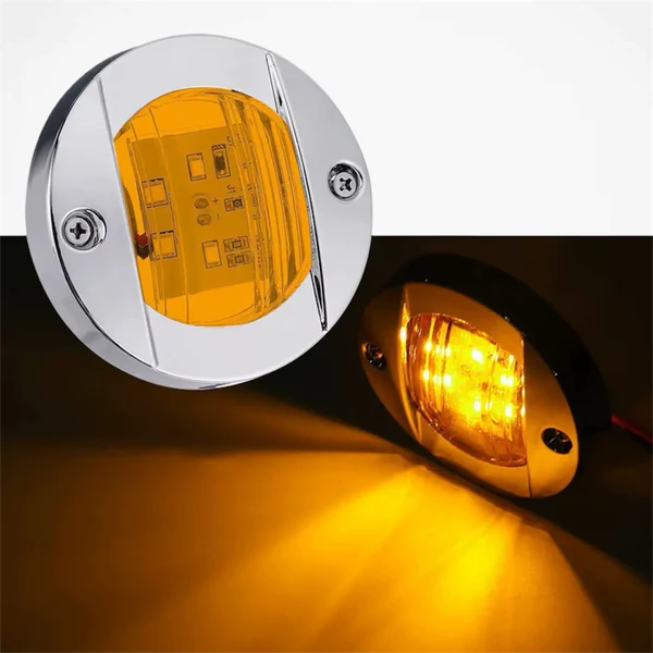 Luces led guia redonda 24V 4pcs SL-129 Amarillo