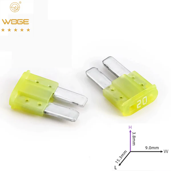 Mini Fusible pata larga 20A AMARILLO LX- BXS-CJ05010
