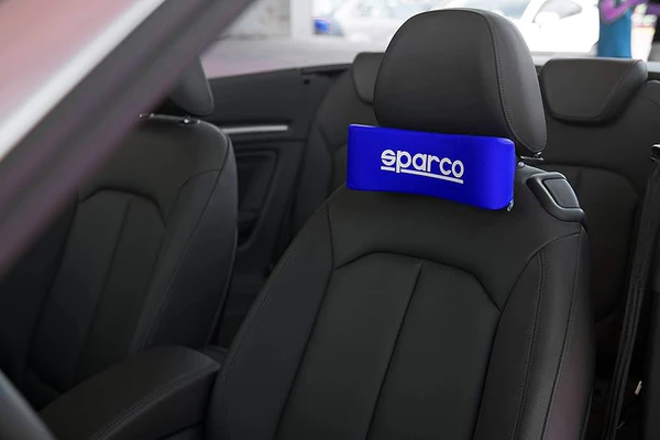 Almohadilla de cuerina Sparco estampado 2Pcs NEGRO-AZUL-ROJO
