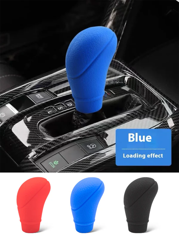 Forro de silicon para palanca liso CY-2577B AZUL-ROJO-NEGRO
