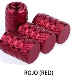 Tapa Válvula de Neumático de Aluminio 4Pza
