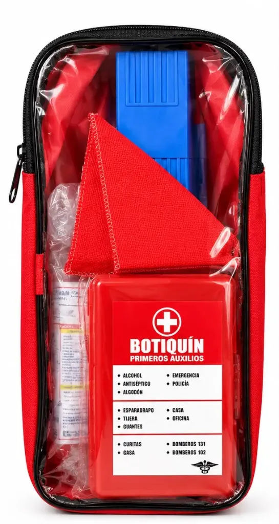 Kit de emergencia de funda roja